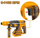 Ingco CRHLI202289 20V Li-Ion Cordless Rotary Hammer – Powerful Compact Concrete Drilling Tool