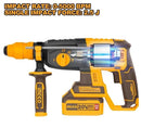 Ingco CRHLI202289 20V Li-Ion Cordless Rotary Hammer – Powerful Compact Concrete Drilling Tool