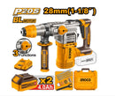 Ingco CRHLI202882 20V Li-Ion Cordless Rotary Hammer Drill – Heavy-Duty Concrete Drilling Tool