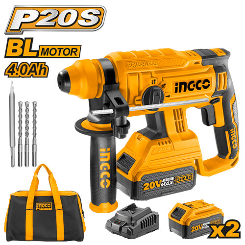Ingco CRHLI22012 Lithium I-on Rotary Hammer 20V