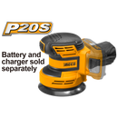 Ingco  CROSLI2001 Lithium-Ionrandom Orbit Sander 20V