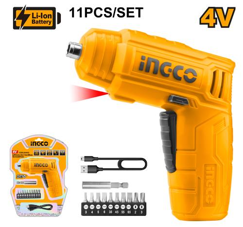 Ingco CSDLI0402 4V Lithium-Ion Cordless Screwdriver
