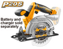 Ingco  CSLI1401 Lithium-Ion Circular Saw 20V