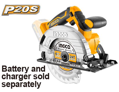 Ingco CSLI1651 Lithium-Ion Circular Saw 20V