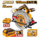 Ingco CSLI18513 20V Cordless Circular Saw – Portable Power Saw for Wood & DIY Projects