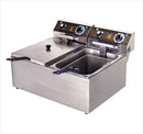 Caterina CT/110 2x10L Double Tank Fryer 31cm Deep Tabletop – Fast, Even Frying, Durable Stainless Steel, Perfect for Restaurants, Cafes & Commercial Kitchens