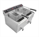 Caterina CT/193 2x10L Double Fryer Heavy Duty – High-Capacity, Fast Heating, Durable Stainless Steel, Perfect for Restaurants, Cafes & Commercial Kitchens