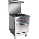 Caterina CT/459 4-Burner 20" Range with Standard Gas Oven – Powerful Heating, Large Oven Capacity, Adjustable Burners, Durable and Easy-to-Clean, Perfect for Home and Commercial Kitchens