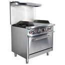 Ramtons CT/460 2-Burner 36″ Gas Range with 24″ Griddle & Oven – Powerful Flame Control, Multi-Function Cooking, Durable and Easy-to-Clean, Perfect for Home, Commercial & Small Restaurant Kitchens