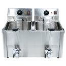 Caterina CT/464 Electric Deep Fryer 2 x 8L – Dual-Basket Design, Fast & Even Frying, Easy Temperature Control, Ideal for Home, Office & Commercial Kitchens