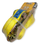Uyustools CU399C Ratchet Tie Down 3" x 9M – Heavy-Duty Polyester Strap – 4.5 Ton Rated Working Load – 9 Ton Max Break Strength – Industrial Grade Polyester Lashing Strap for Trucks, Containers & Heavy Hauling