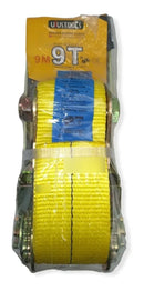 Uyustools CU399C Ratchet Tie Down 3" x 9M – Heavy-Duty Polyester Strap – 4.5 Ton Rated Working Load – 9 Ton Max Break Strength – Industrial Grade Polyester Lashing Strap for Trucks, Containers & Heavy Hauling