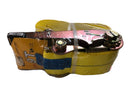 Uyustools CU499C Ratchet Tie Down 4" x 9M – Heavy-Duty Polyester Strap – 4.5 Ton Working Load – 9 Ton Max Break Strength – High-Strength Webbing for Trucks, Trailers, Machinery and Industrial Cargo
