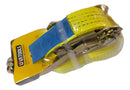 Uyustools CU5023 Ratchet Tie Down 2" x 8M – Heavy Duty Polyester Straps – 2 Ton Rated Working Load – 6 Ton Max Break Strength – High-Strength Polyester Webbing – Double J-Hooks Zinc Plated & Heat Treated