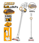 Ingco CVLI2006 20V Cordless Stick Vacuum Cleaner – 120W Powerful Suction, 9kPa, Lightweight with Battery & Charger 