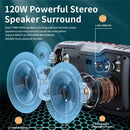 Cyboris X10 120w four speaker cool high-power Bluetooth 5.3 speaker CSB portable card portable subwoofer