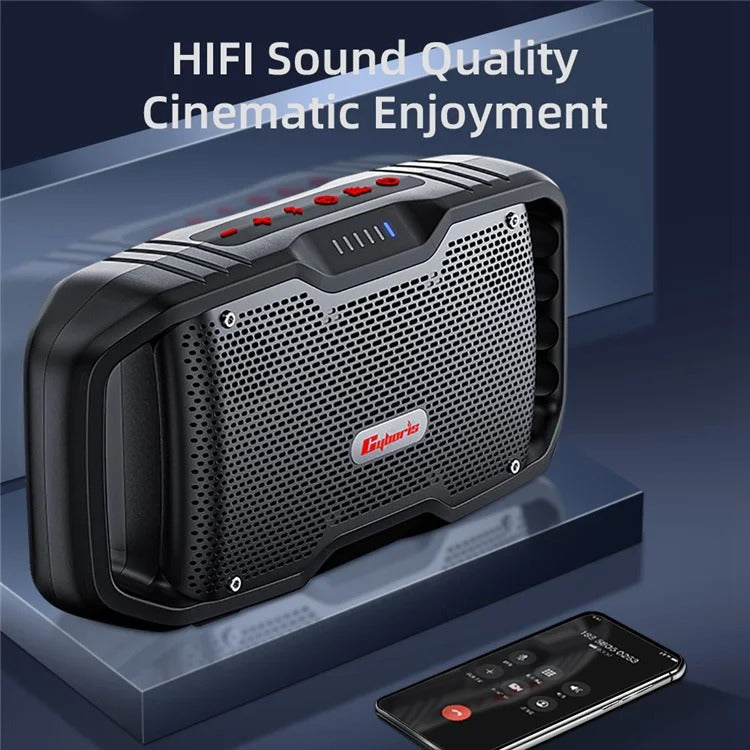Cyboris X10 120w four speaker cool high-power Bluetooth 5.3 speaker CSB portable card portable subwoofer