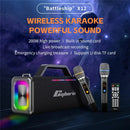 CYBORIS X12 Bluetooth-compatible 5.3 Speaker with 6.5mm Interface 200W RGB Light Music Wireless Speaker