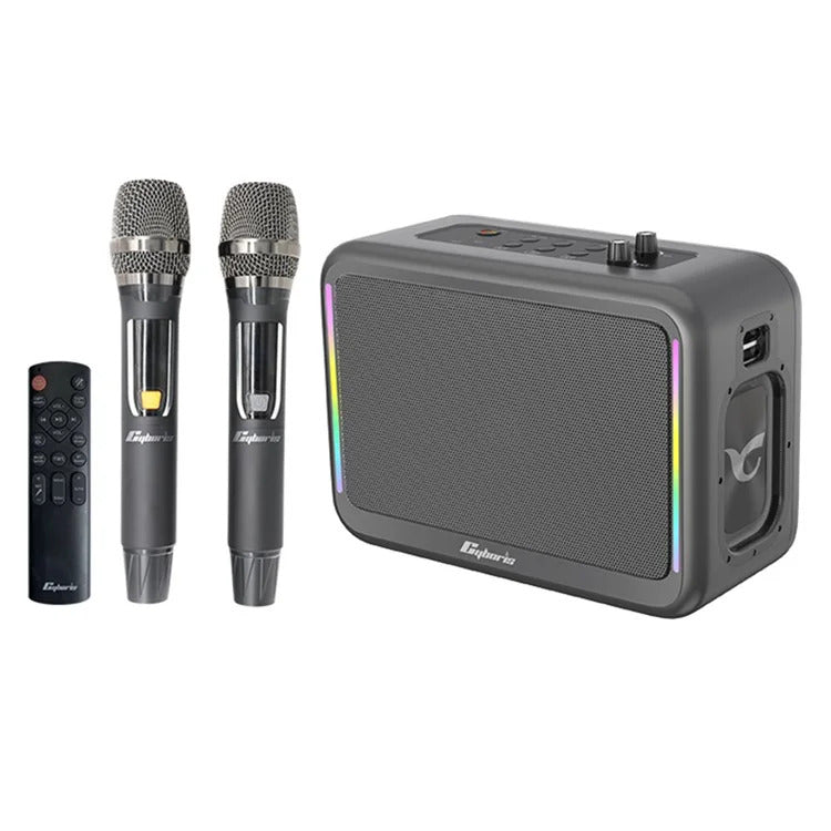 Cyboris X14 200W High Power Outdoor Karaoke TWS Bluetooth-compatible Speaker with Microphone and Remote