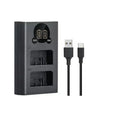 Caisi CS-LP-E8 Dual Battery Charger – Fast USB Charger for Canon EOS 550D, 600D, 650D, 700D Cameras