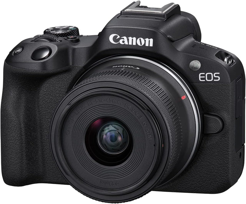 Canon EOS R50 Camera with RF-S18-45mm f/4.5-6.3 IS STM two Lens Kit