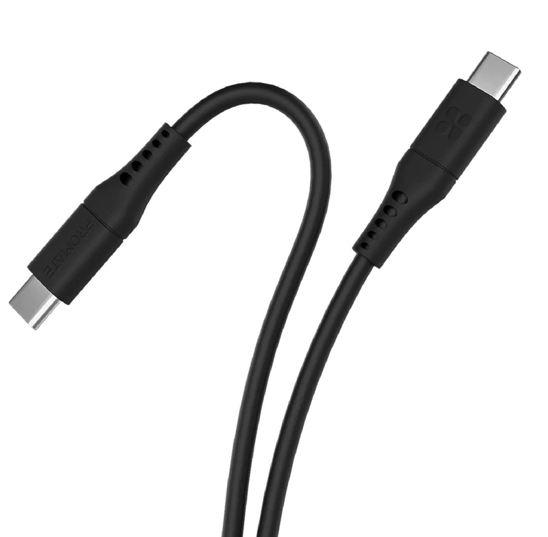 Promate  60W USB-C to USB-C Data and Charge Cable (POWERLINK-CC200) - 2M Length, 60W Power Delivery