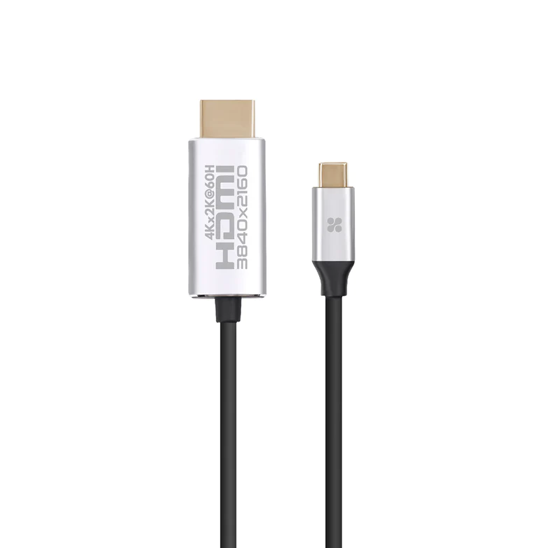 Promate 4K x 2K(60Hz) USB-C to HDMI 2.0 Audio Video Cable (HDLINK-60H) - 4K x 2K@60Hz High-Definition, 1.8M Cable Length, USB-C & HDMI Interfaces