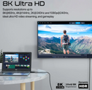 Promate 8K DisplayPort to DisplayPort Cable (DPLINK-200) - 8K@60Hz High-Definition, 2m Cable Length
