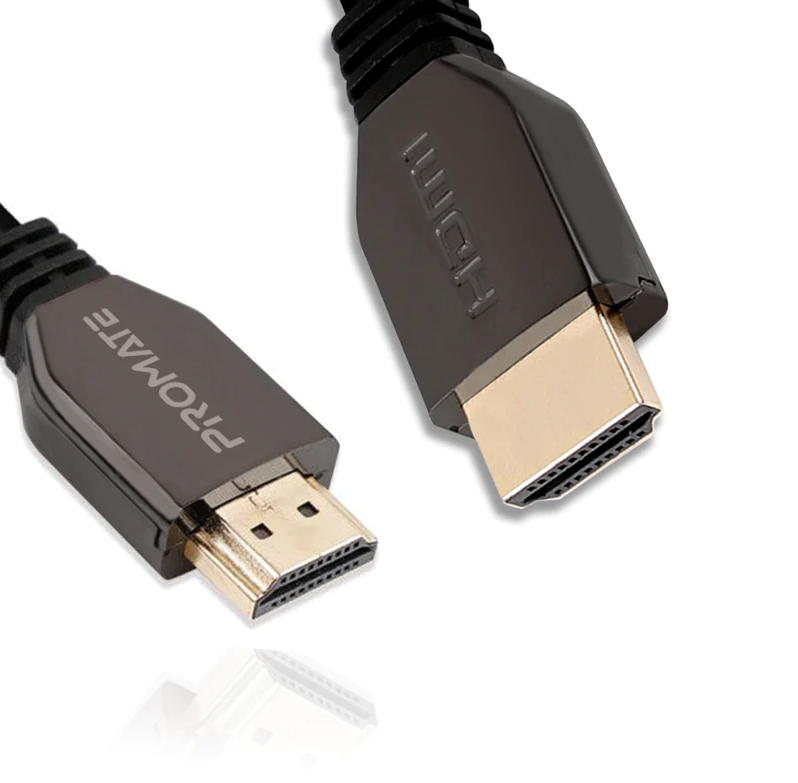 Promate 8K@60Hz Ultra High-Speed HDMI 2.1 Cable (PROLINK8K-200) - 8K@60Hz High-Definition, 48Gbps Bandwidth, EARC Support, 2M Cable Length