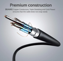 Promate HDMI (Male)-HDMI (Male) Cable (PROLINK4K2-300) - 3D, 4K Ultra HD & Ethernet Support, 3M Length
