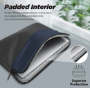 Promate Lightweight 300D Twill Polyester 13" Laptop Sleeve (LIMBER-SB) - Water-Resistant, 1 Main Compartment, 1 Front Pocket, For Laptops Up to 13"