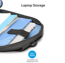Promate High Capacity Dual Tone Backpack (ALPHA-BP) - Multiple Pockets, For Laptops Up to 15.6"