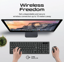 Promate Slim Wireless Ergonomic Keyboard & Mouse Combo (PROCOMBO-12)