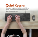 Promate Quiet Key Wired Compact KeyBoard & Mouse (COMBO-KM2)