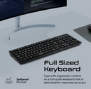 Promate Slim Wireless Ergonomic Keyboard & Mouse Combo (PROCOMBO-12)
