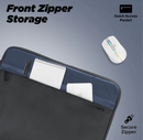 Promate Lightweight 300D Twill Polyester 13" Laptop Sleeve (LIMBER-SB) - Water-Resistant, 1 Main Compartment, 1 Front Pocket, For Laptops Up to 13"