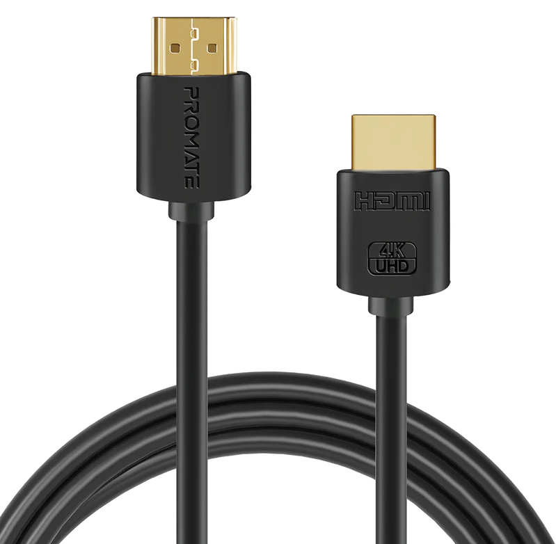 Promate HDMI (Male)-HDMI (Male) Cable (PROLINK4K2-10M) - 3D, 4K Ultra HD & Ethernet Support, 10M Length