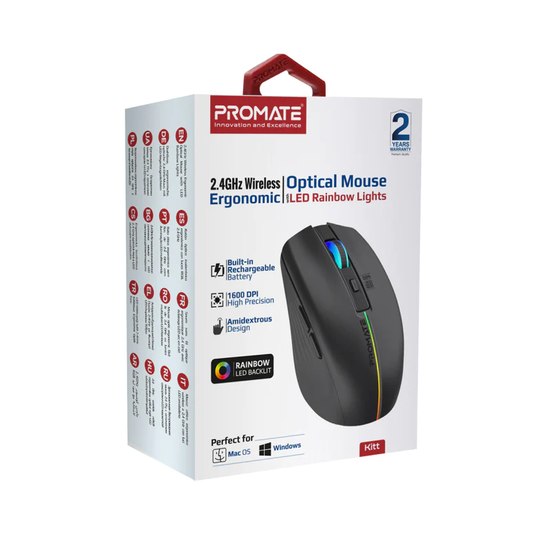 Promate Wireless Rechargeable Mouse |Digital Store |Nairobi, Kenya