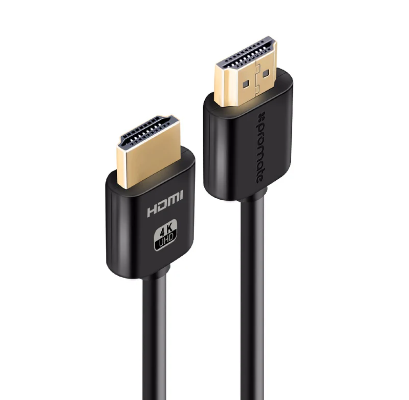 Promate HDMI (Male)-HDMI (Male) Cable (PROLINK4K2-300) - 3D, 4K Ultra HD & Ethernet Support, 3M Length