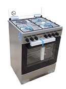 VON VCF653141NSY Freestanding Cooker 3 Gas + 1 Electric Burners, Thick Enamel- Versatile cooking options for all meals