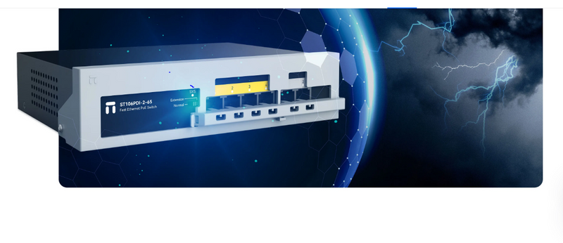 Netis ST106PDI-2-65 - 4-Port Fast Ethernet PoE Switch – Power IP Cameras VoIP Devices