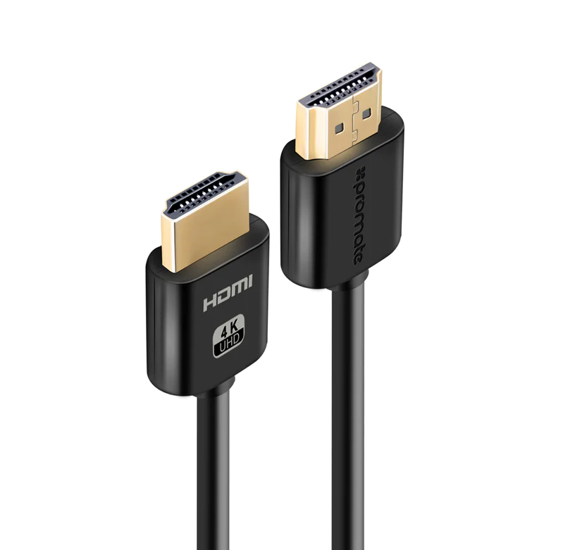 Promate HDMI (Male)-HDMI (Male) Cable (PROLINK4K2-150) - 3D, 4K Ultra HD & Ethernet Support, 1.5M Length