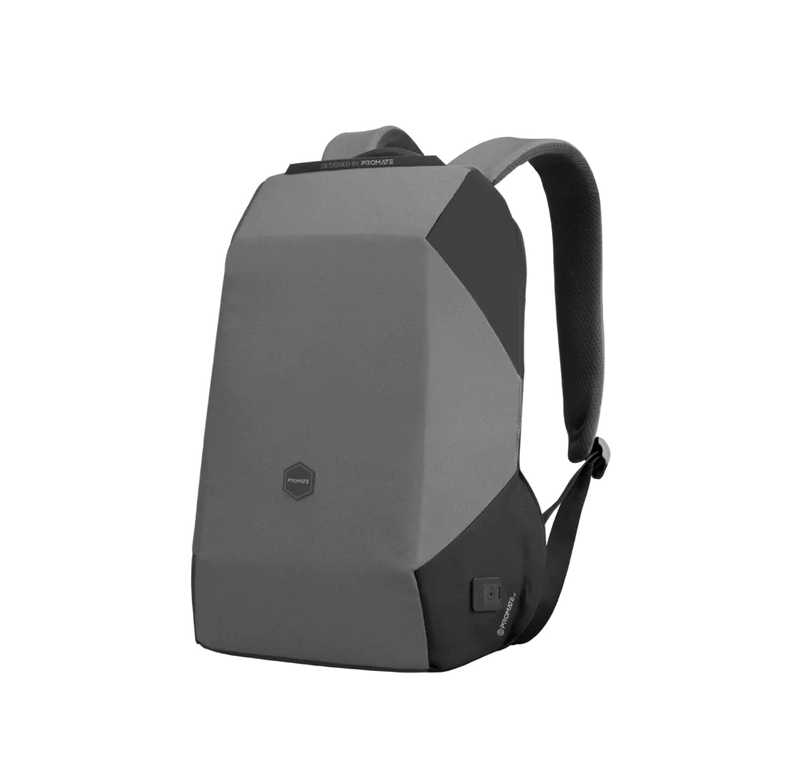 Promate 15.6" RPET Water Resistant Backpack (URBANPACK-BP) - Water Resistant, Multiple Pockets, For Laptops Up to 15.6"