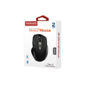 Promate 1600DPI Contoured Wireless Mouse (CURSOR.BLACK) - Adjustable 1600 DPI, EZGrip Ergonomic Design