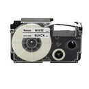 Casio PT-9WE Black on White Cartridge – Ensures clear, high-contrast labeling for easy organization and everyday use