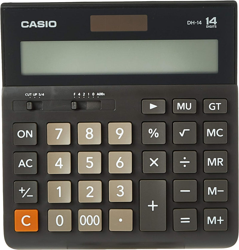 Casio DH-14-BK Wide H Series Office Practical Calculator
