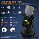 Comica STA-U1 USB Desktop microphone for Gaming with RGB Light