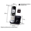 Panasonic digital cordless landline phone with charging base station sold in Nairobi Kenya