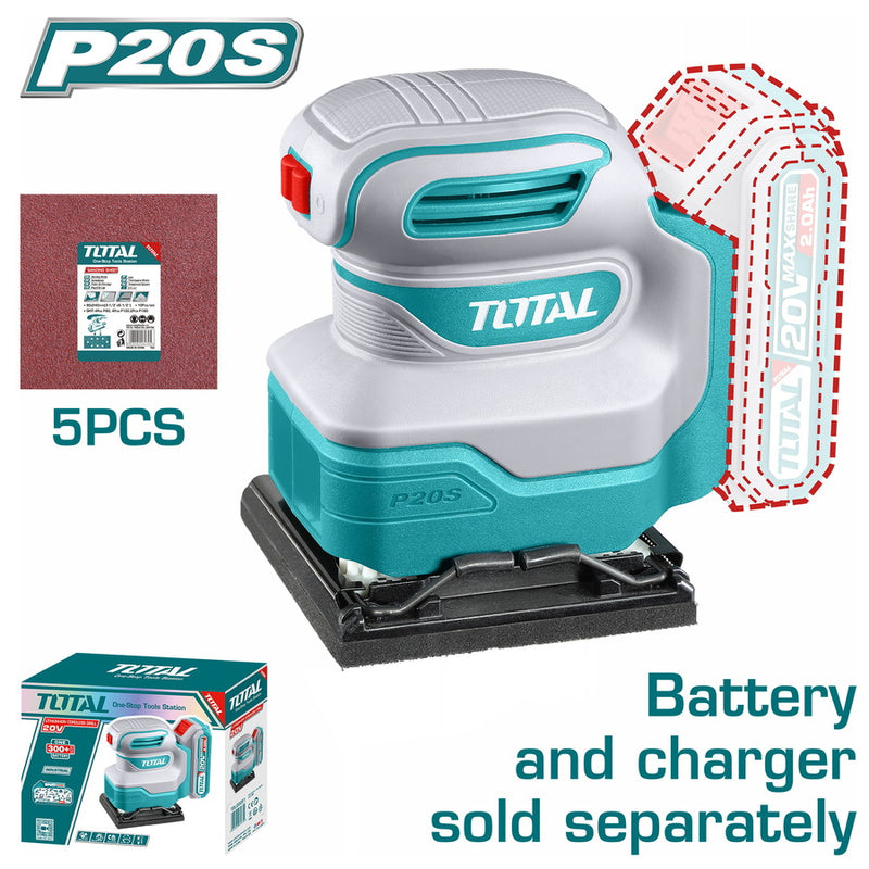 Total  TSHSLI2014 20V Cordless sheet sander Li-ion