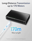 Cudy GS108 8-Port Gigabit Unmanaged Network Switch, Ethernet Hub & Splitter, Plug & Play, Fanless Metal Design, Shielded Ports, Traffic Optimization